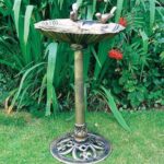 Happy Beaks Kingfisher bird bath bronze final